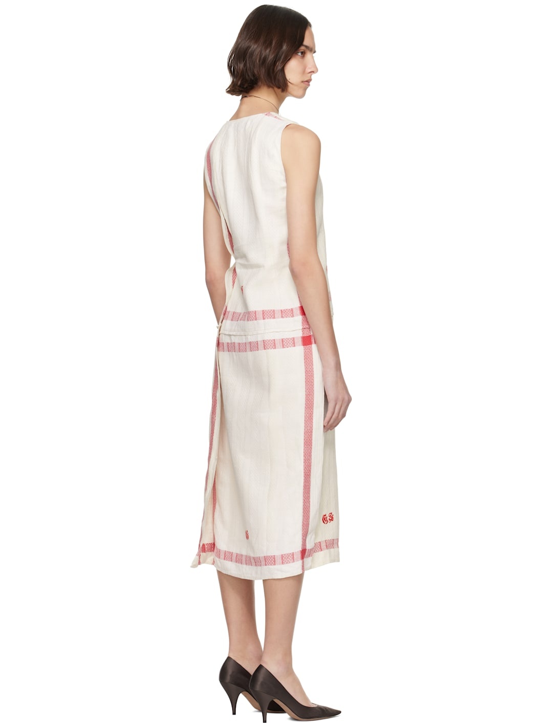 Kitchen Towel Wrap Midi Dress - 3