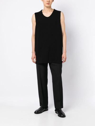 Yohji Yamamoto oversize sleeveless cotton vest outlook