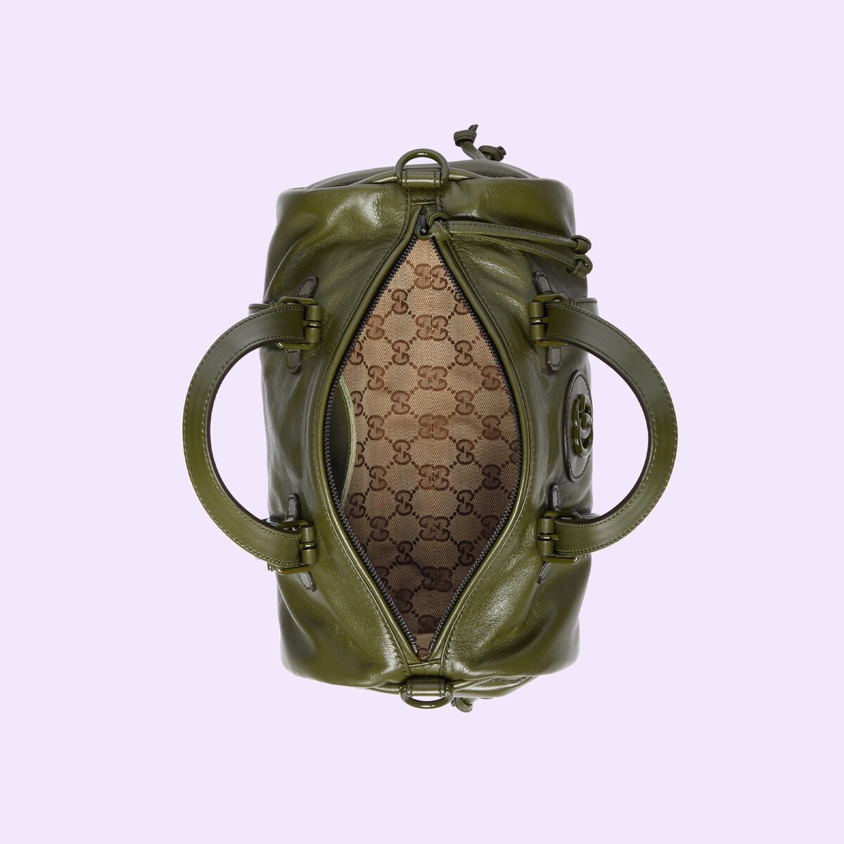 Small duffle bag with tonal Double G - 8