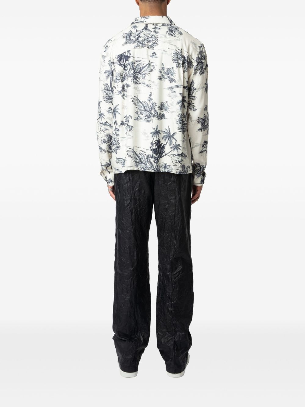 Suzy palm-print shirt - 3