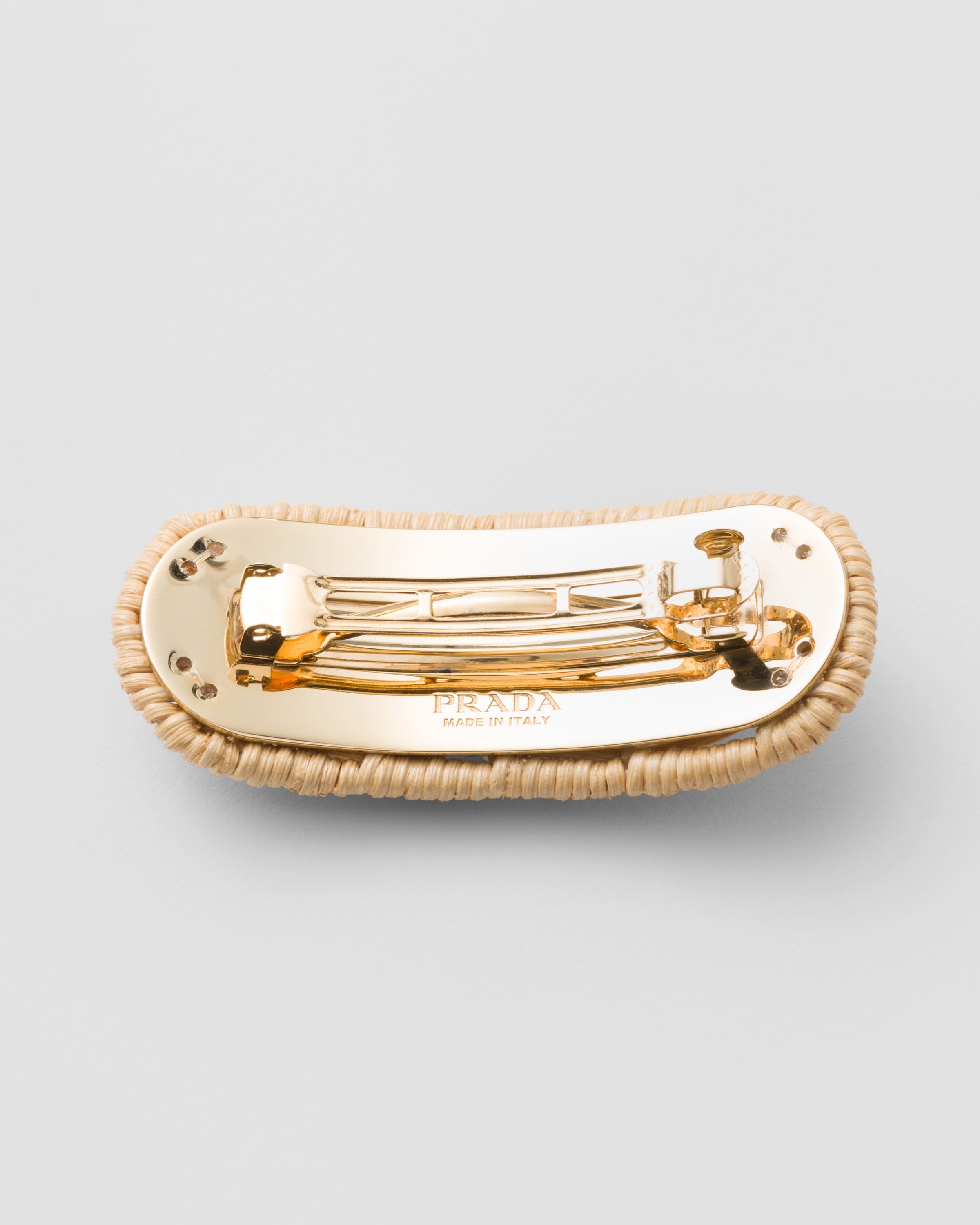 Woven fabric hair clip - 3