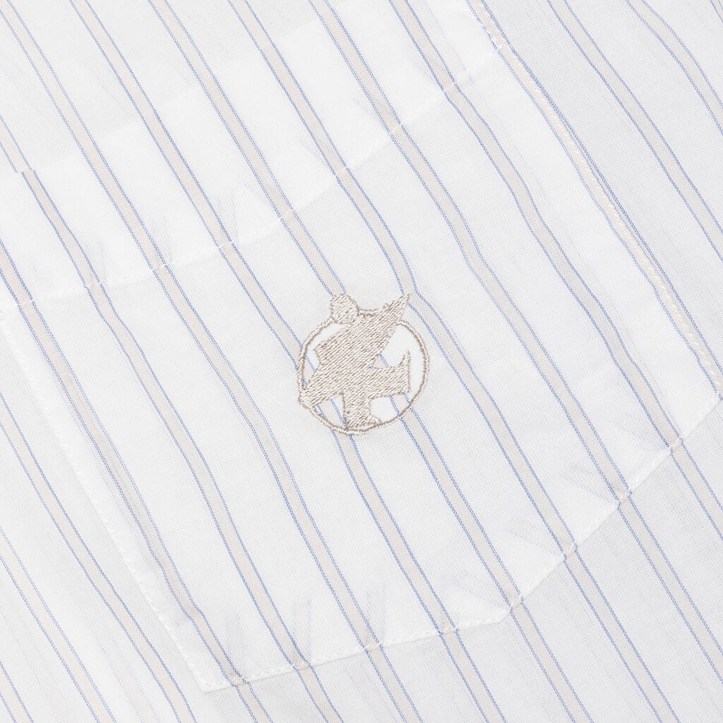 Stüssy LIGHT WEIGHT CLASSIC SHIRT - WHITE | REVERSIBLE