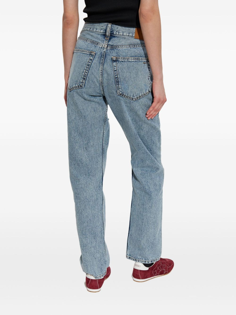 distressed knee-detail jeans - 4