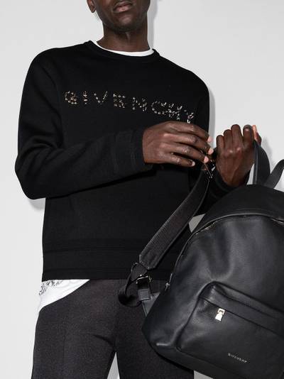 Givenchy studded-logo wool jumper outlook