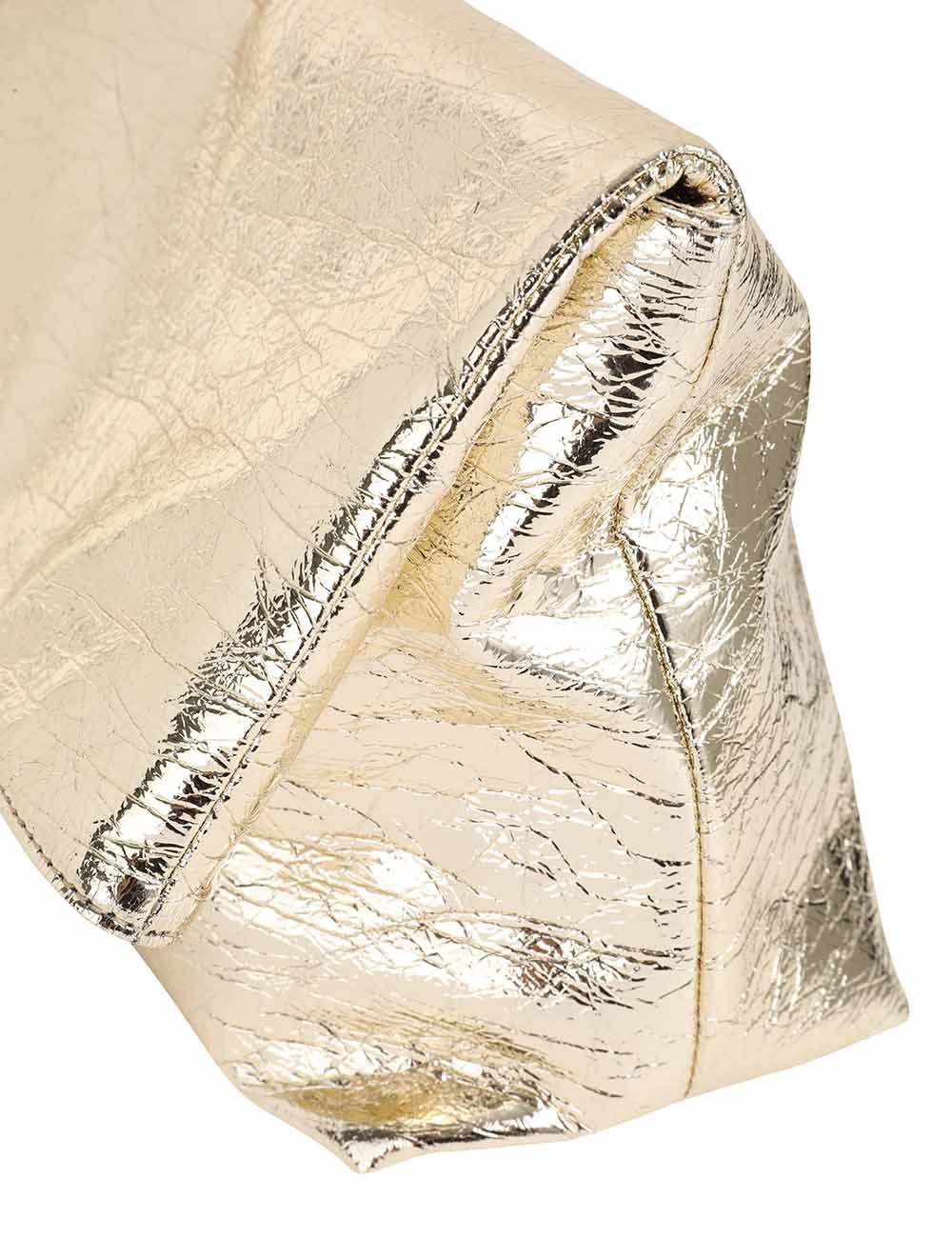 METALLIC FOLD OVER CLUTCH - 5