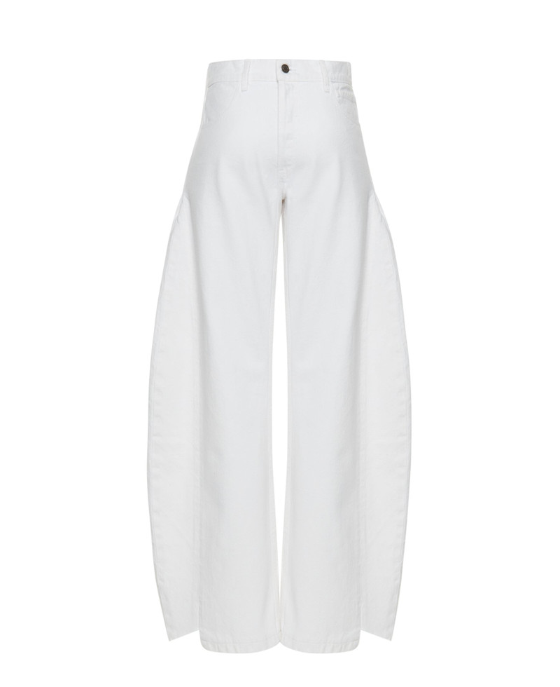 DENIM JEANS WITH INSERTS WHITE 9