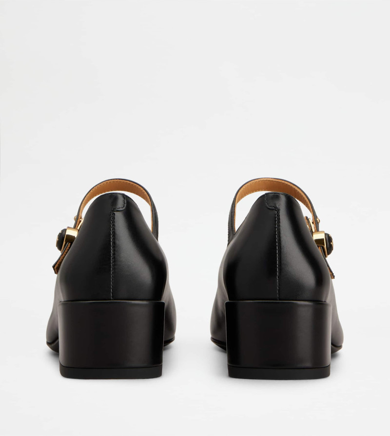 Tod's MARY JANE PUMPS IN LEATHER - BLACK outlook