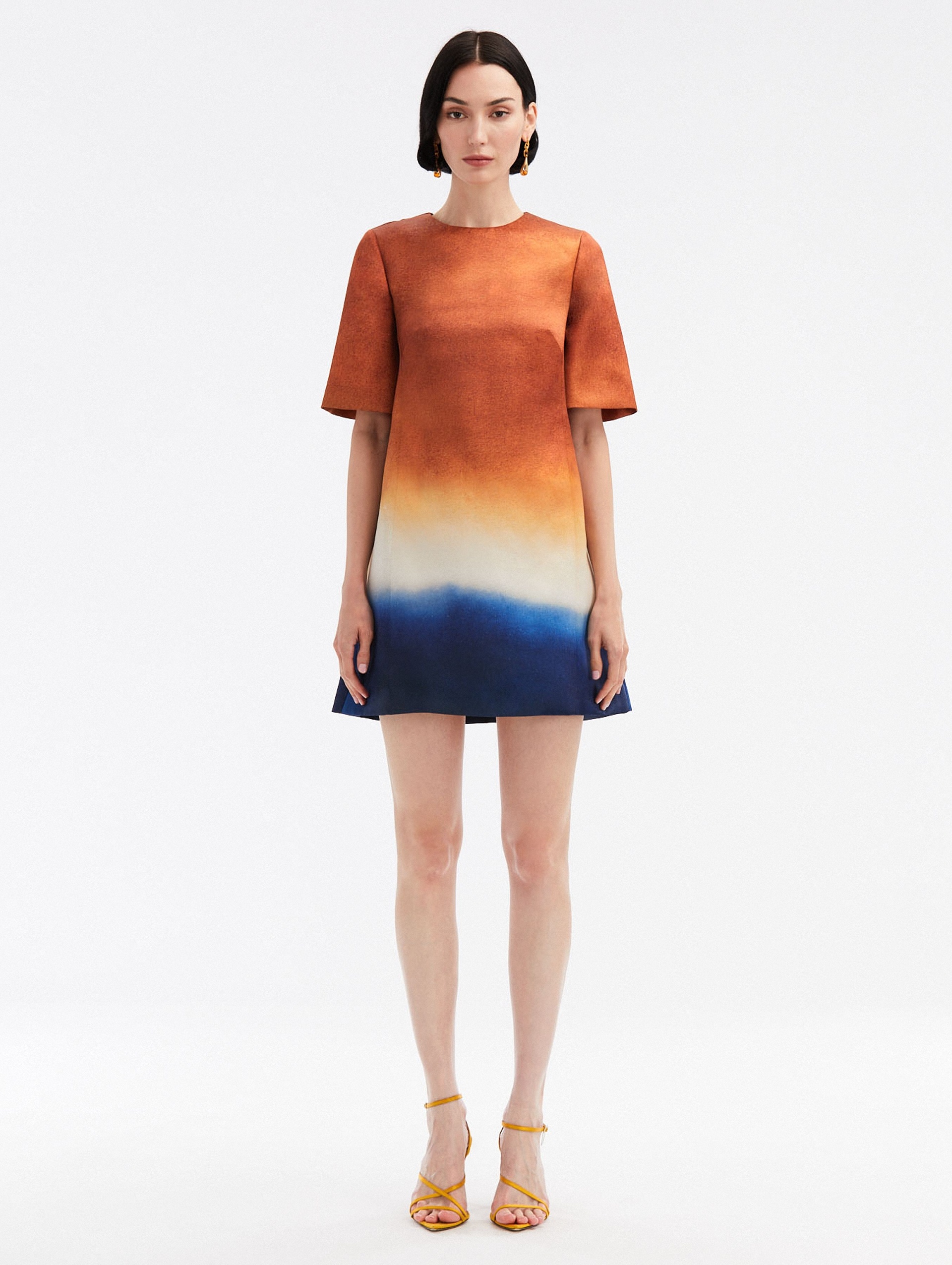 ABSTRACT OMBRÉ SHIFT DRESS - 1