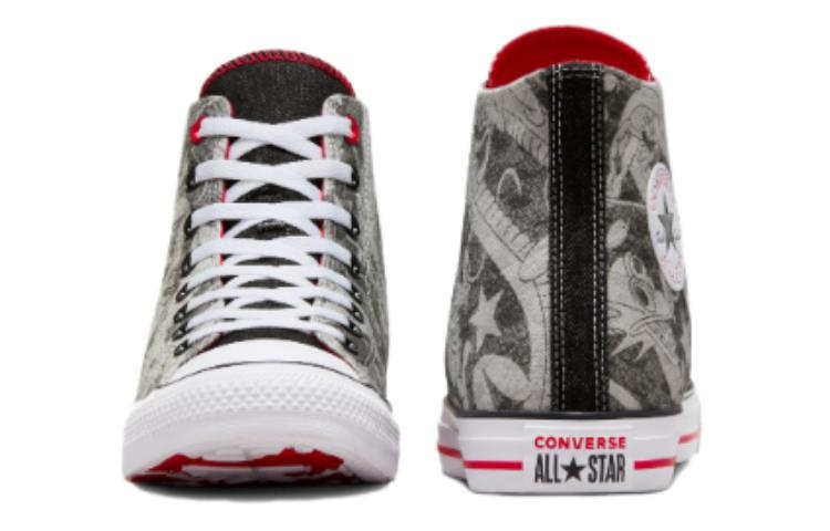 Converse Chuck Taylor All Star YOTD High Top 'Dragon Graphic Black White' A08702C - 4