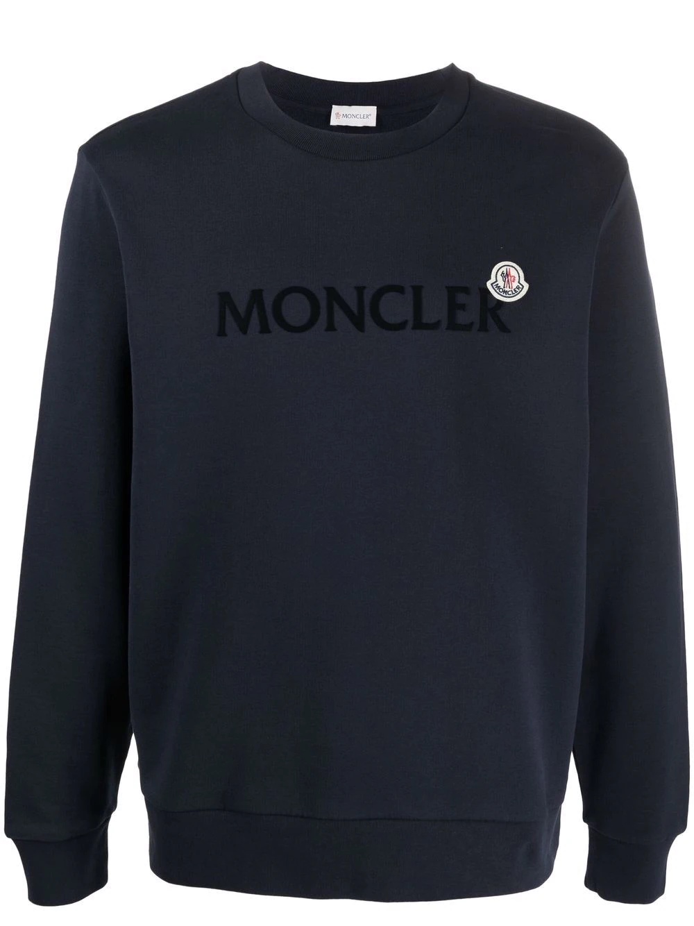 logo-patch long-sleeve sweatshirt - 1