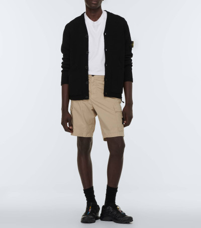 Stone Island Compass cotton-blend Bermuda shorts outlook