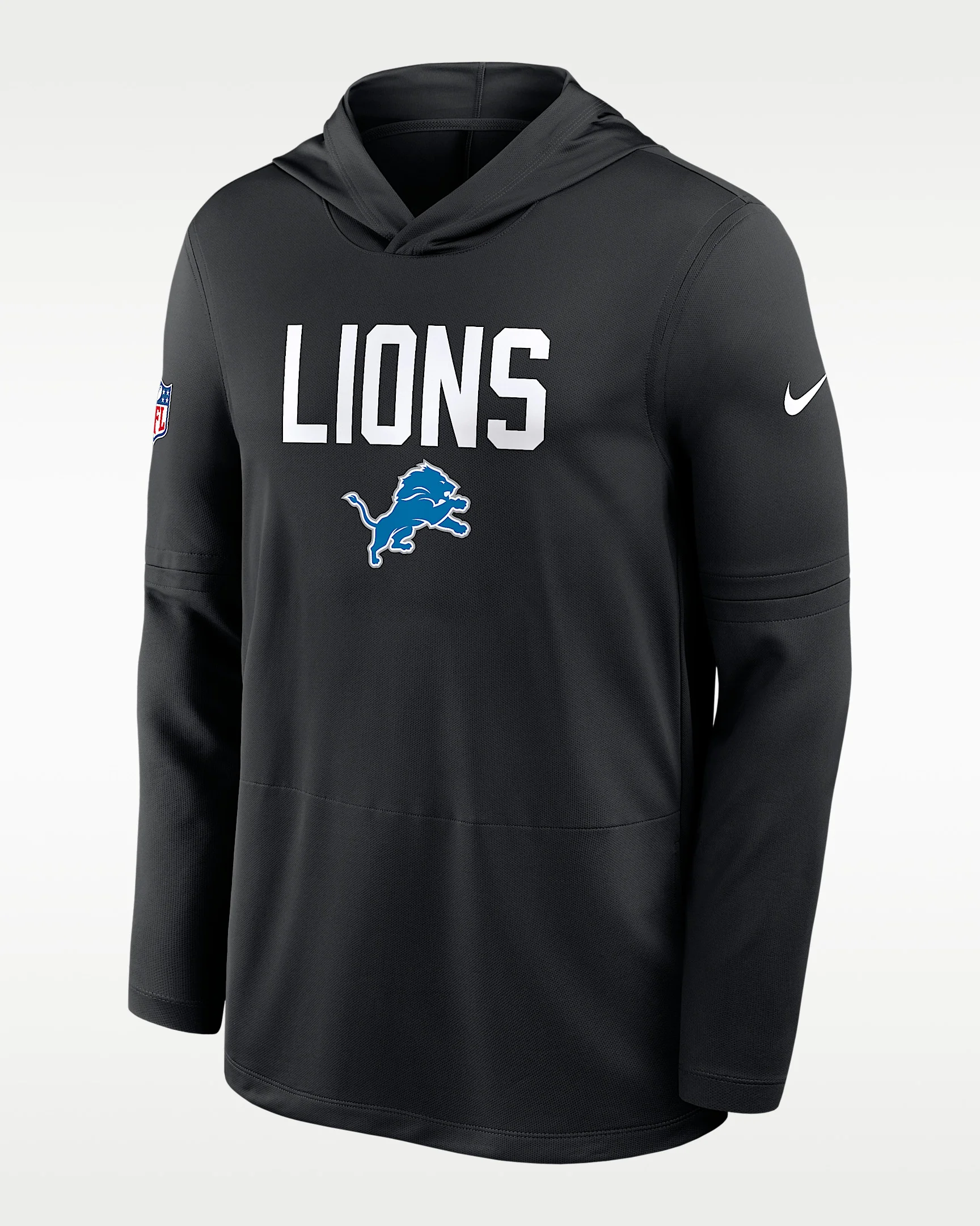 Detroit Lions Pass Accuracy Men's Nike Dri-FIT NFL Long-Sleeve Hooded Top - 1