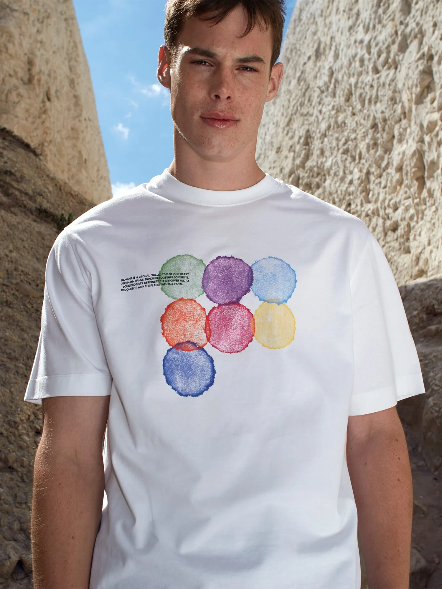 Mens Midweight T-Shirt Seven Circles - White - 1