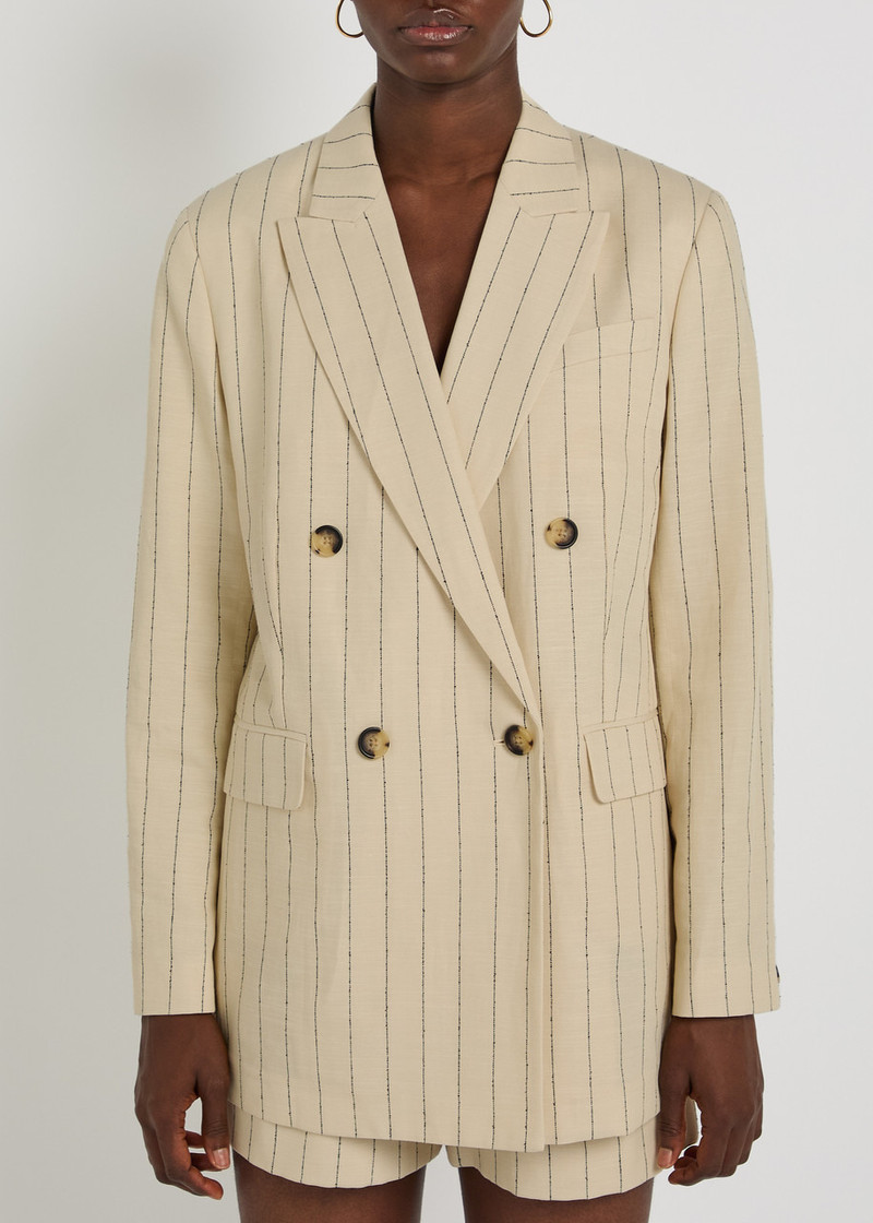 rag & bone Rag & Bone Emile Pinstriped Double-breasted Blazer outlook