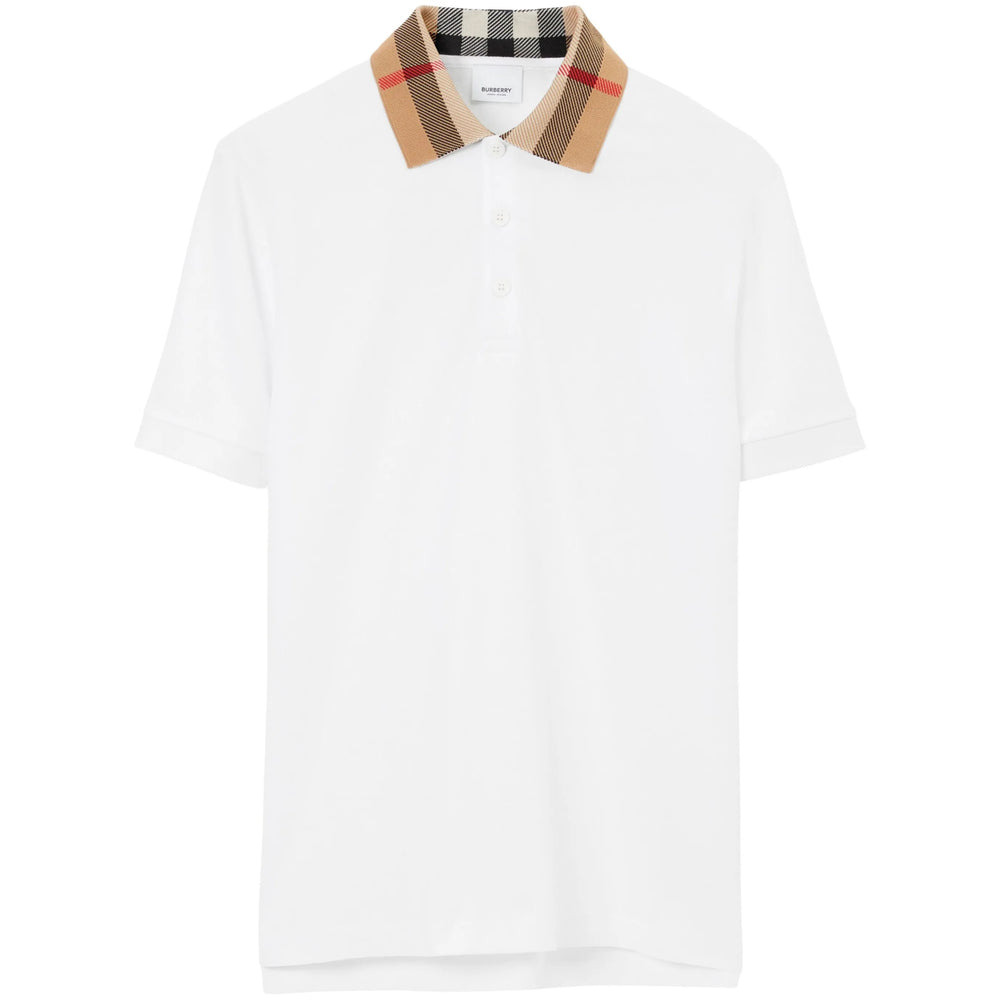 Burberry White Polo Shirts Men - 1