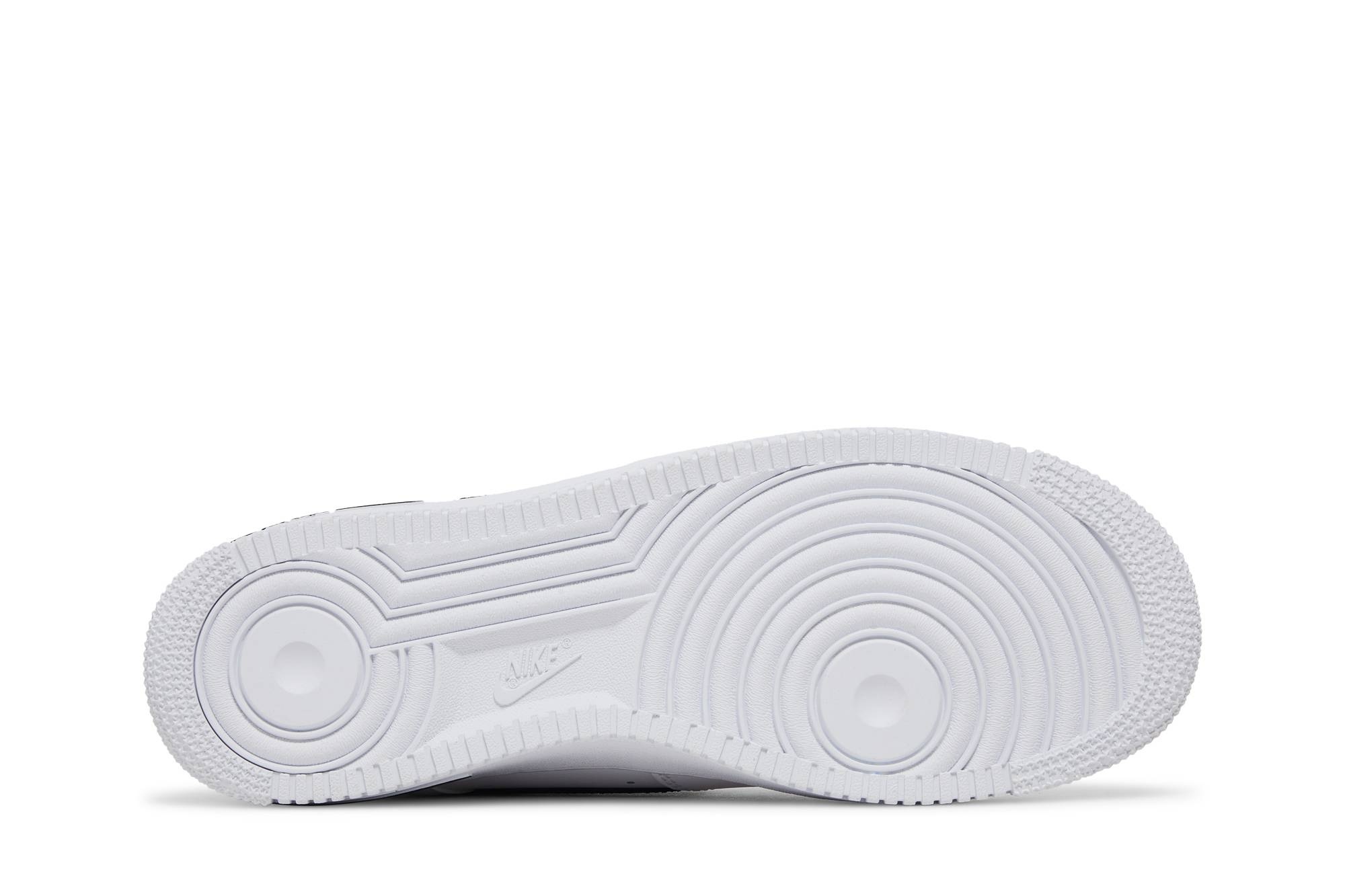 Air Force 1 '07 'Cut Out Swoosh - White Black' - 4