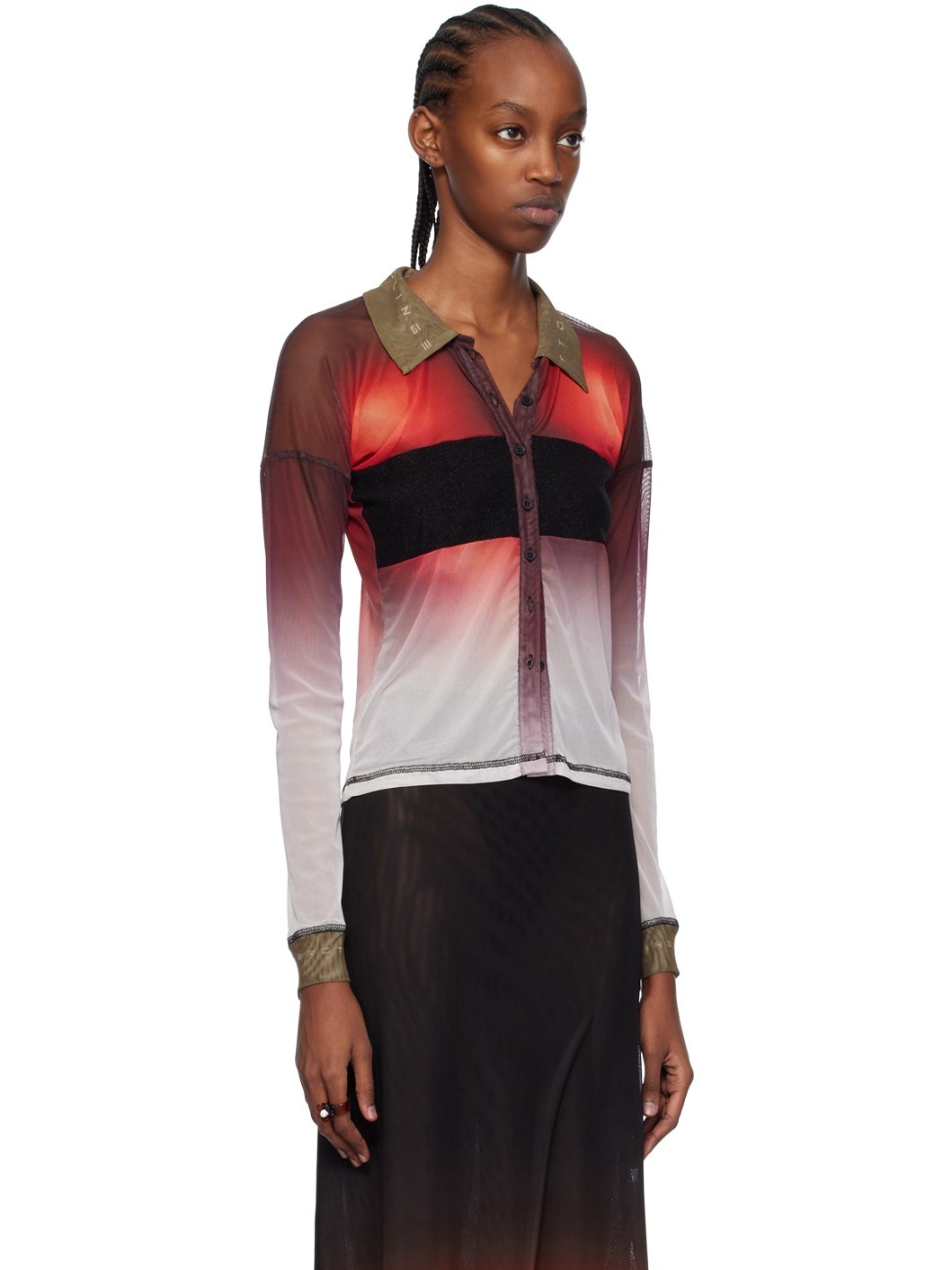 Multicolor Semi-Sheer Polo - 2