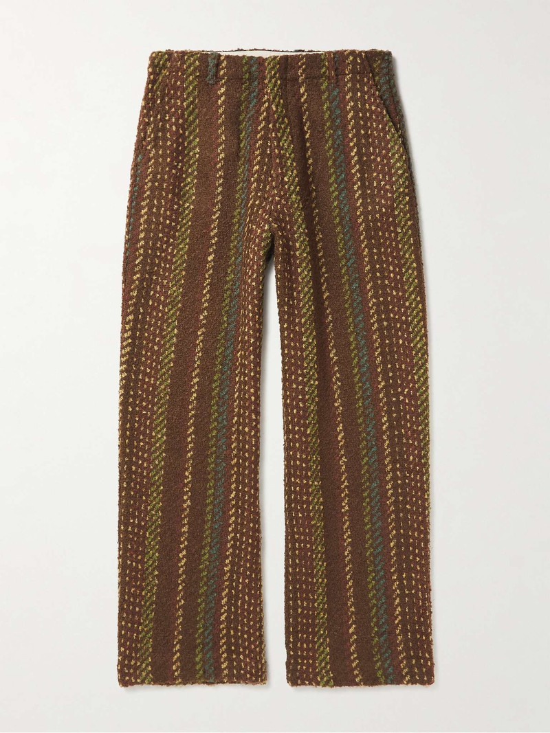 Borrowed Wide-Leg Bouclé-Jacquard Trousers 1