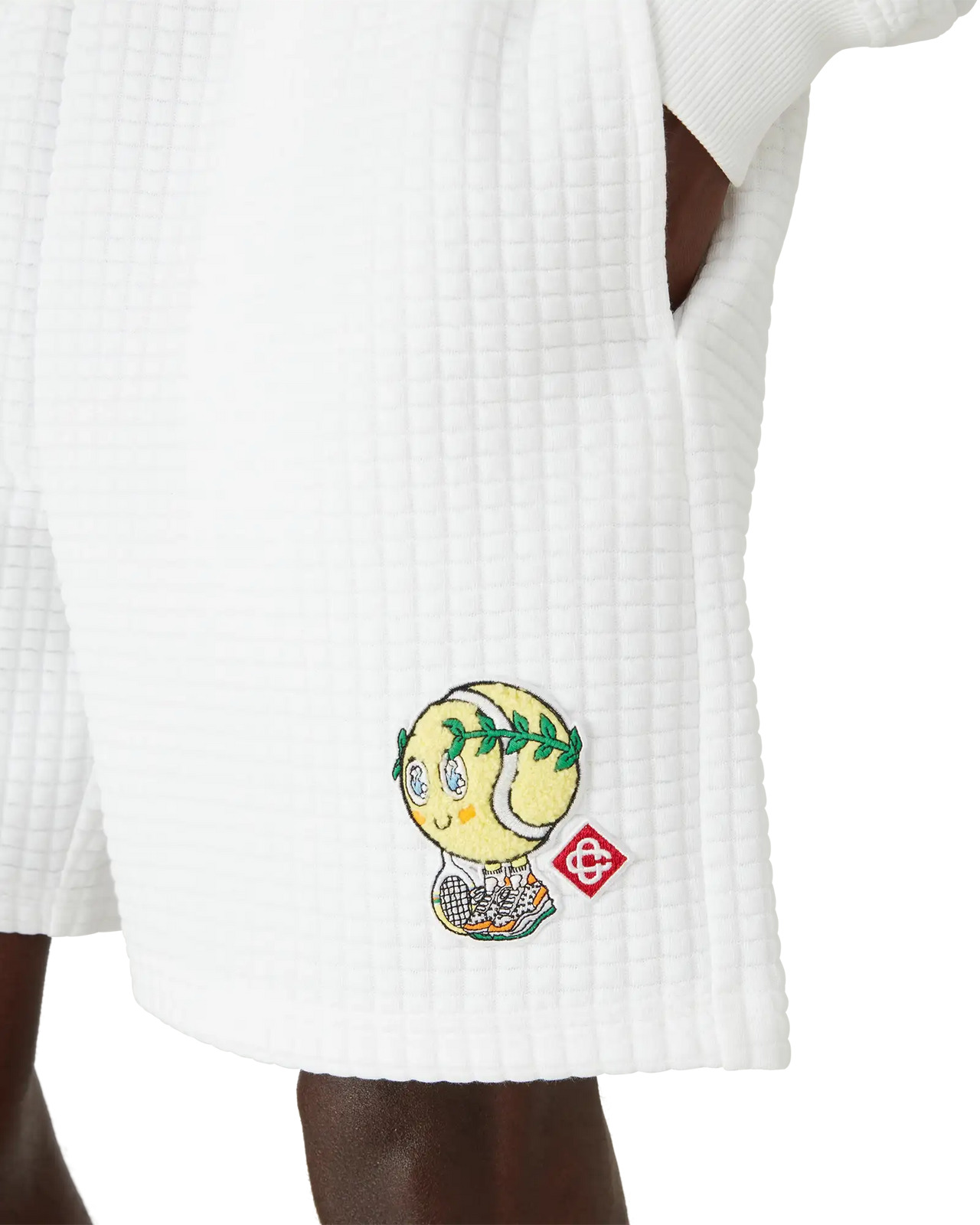 Tennis Mascot Quilted Sweatshorts | Casablanca Paris - 5