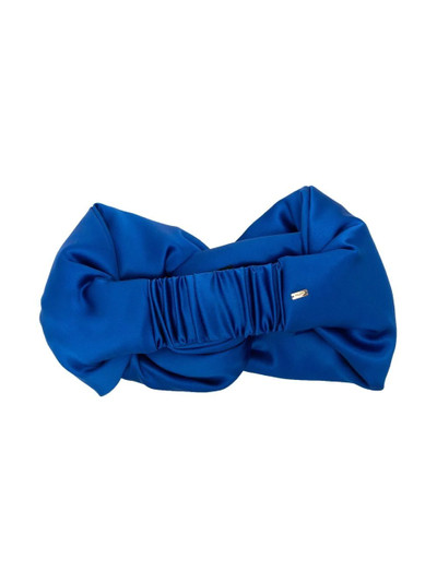 SAINT LAURENT silk satin-twist headband outlook