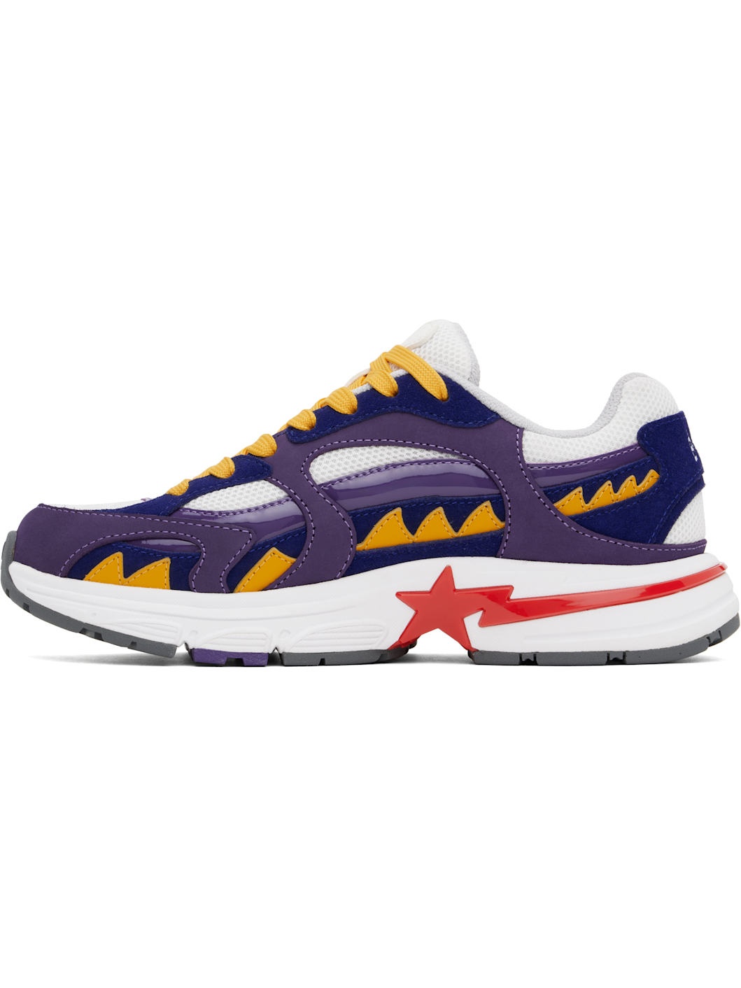 Blue & Purple Shark STA US M1 Sneakers - 3