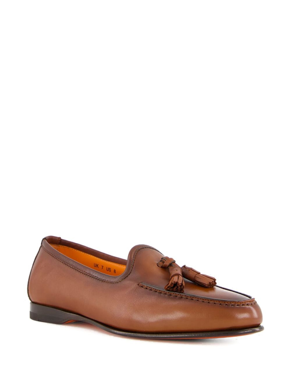 leather tassel loafers - 2