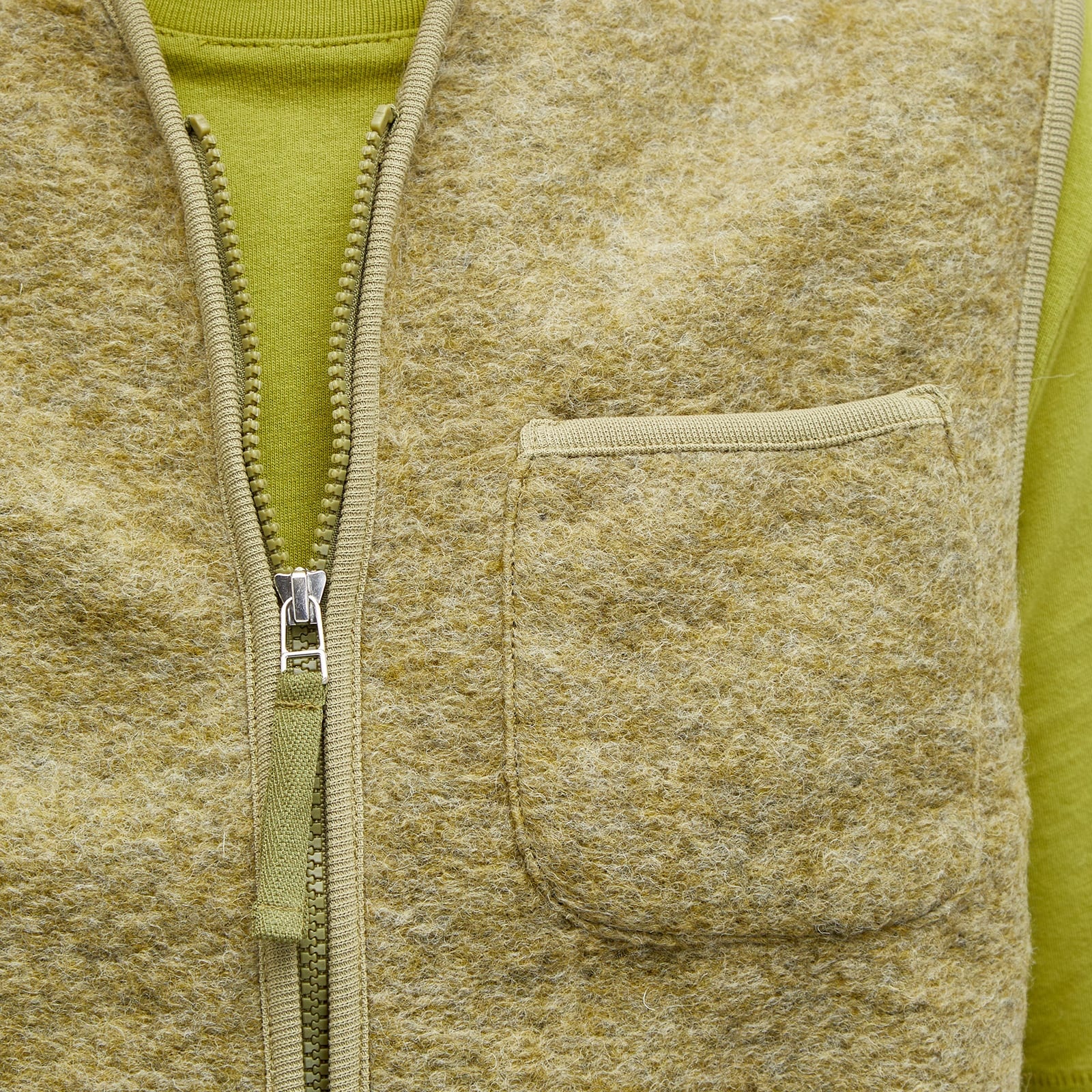 Universal Works Wool Fleece Zip Gilet - END. Exclusive - 5