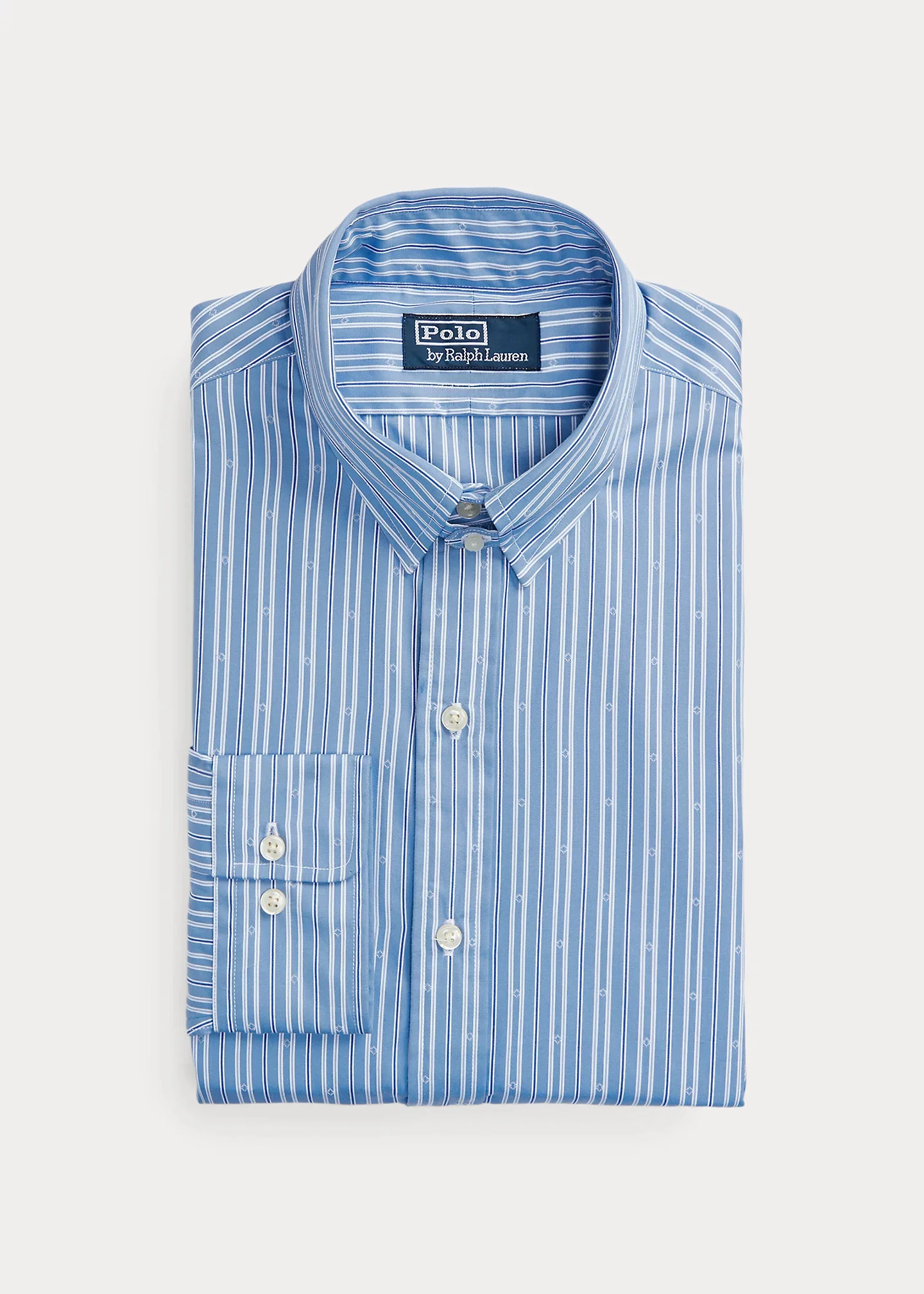Custom Fit Striped Dobby Shirt - 1