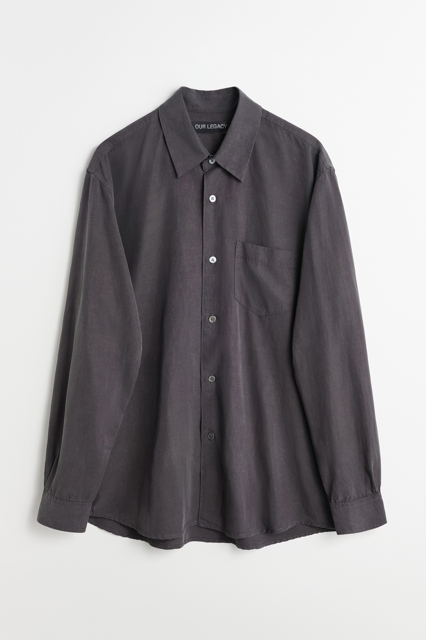 Initial Shirt Ash Grey Liquid Lyocell - 1