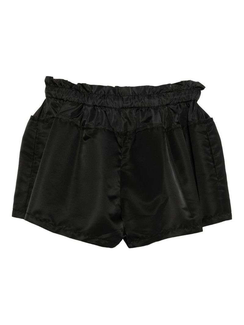 sacai ruched-waist shorts outlook