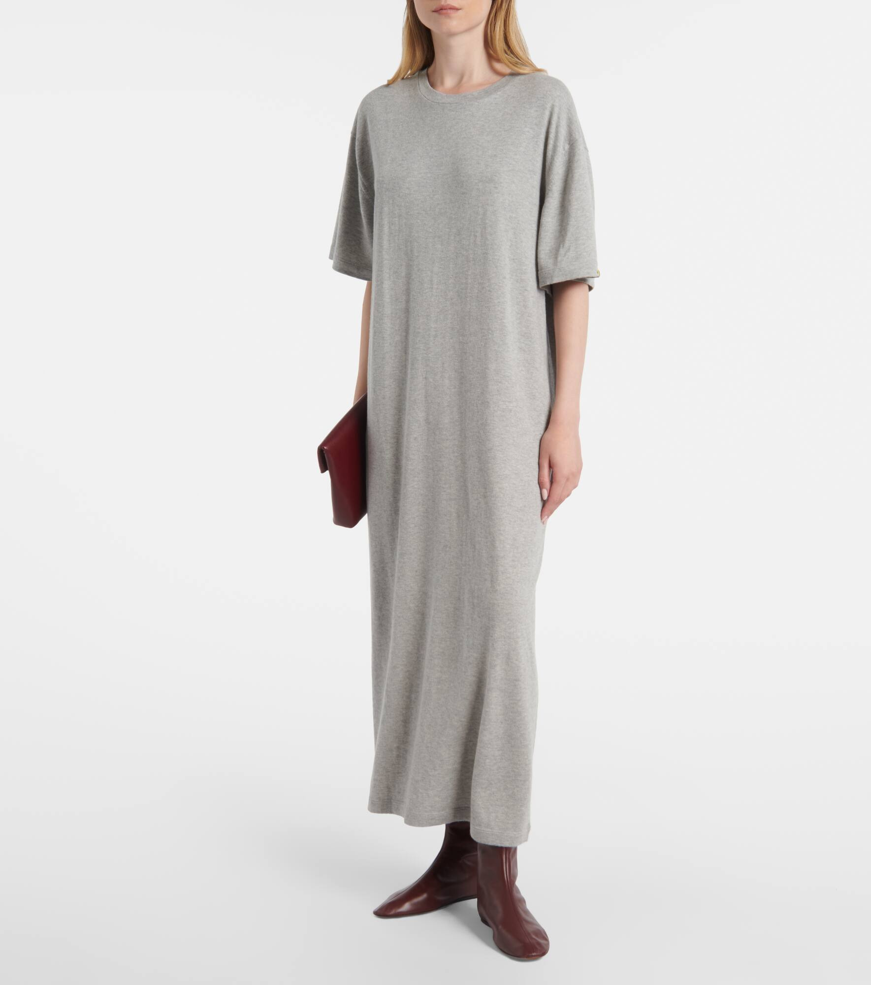 Kris cotton and cashmere maxi dress - 2