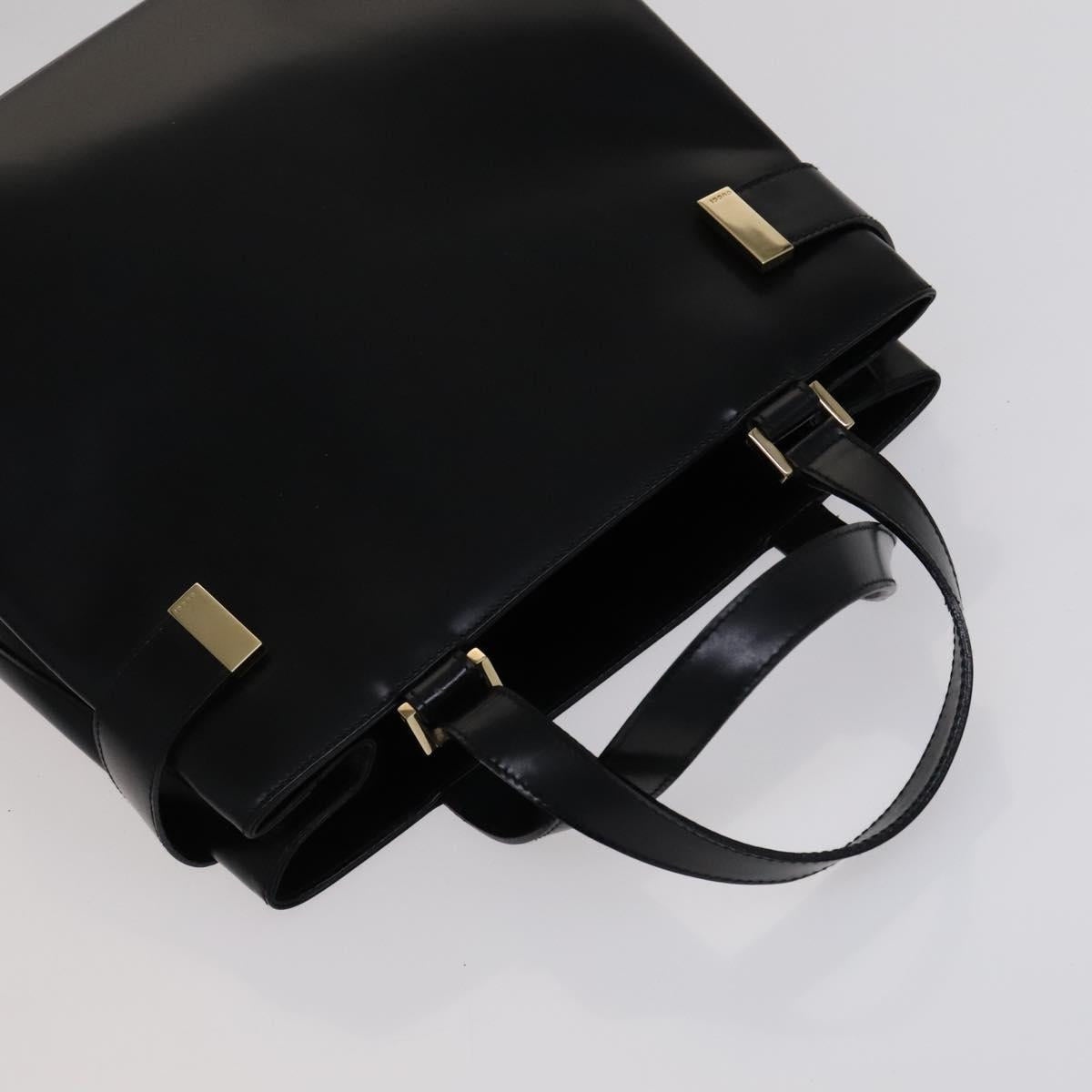 GUCCI Hand Bag Leather Black Gold 000 2046 000 2046 - 6