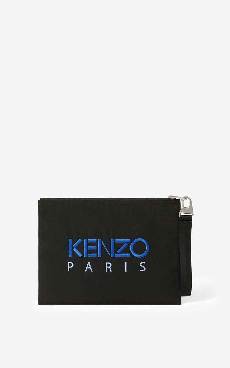 KENZO Large canvas Kampus Tiger pouch outlook
