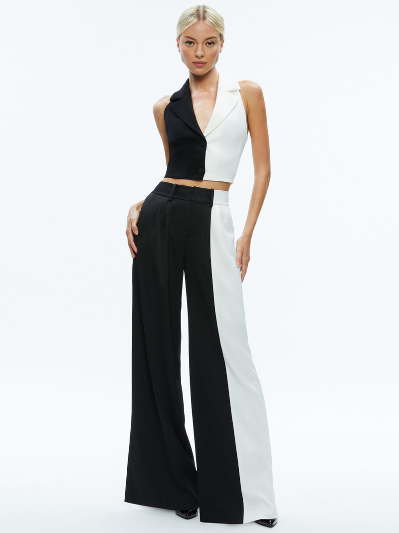 Alice + Olivia MERI COLOR BLOCK BLAZER TOP outlook