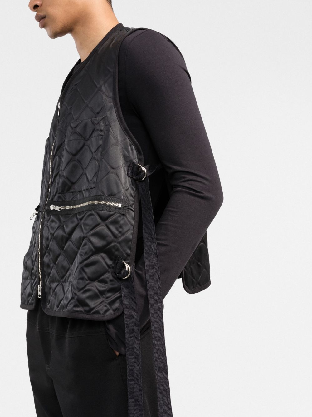 Song for the Mute sleeveless zip-front gilet | REVERSIBLE