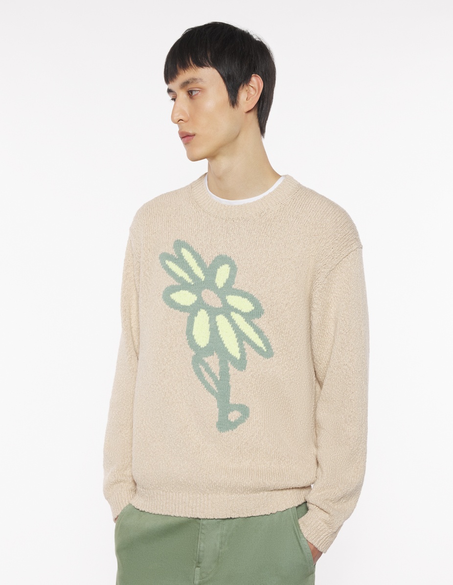 ABSTRACT DAISY INTARSIA JUMPER - 3