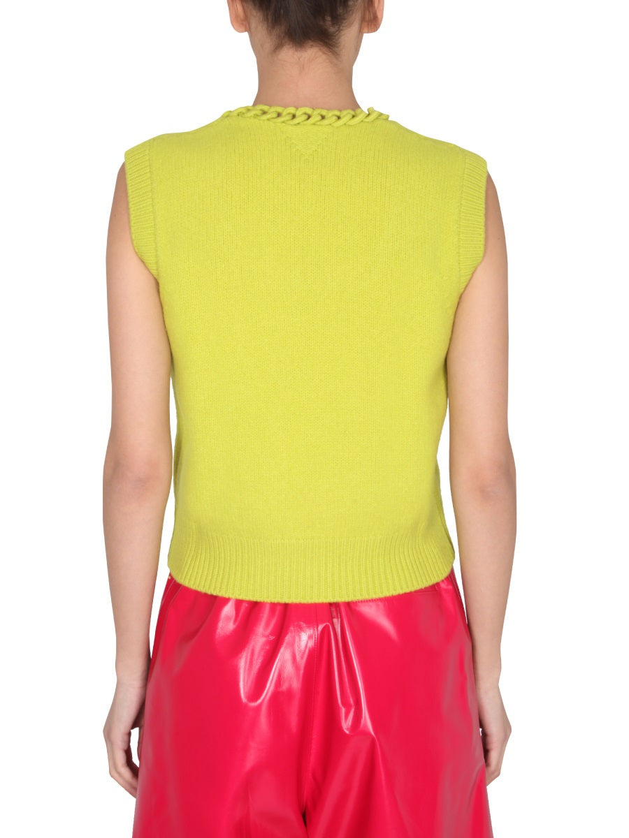 Bottega Veneta Women Vest With Crochet Chain - 2
