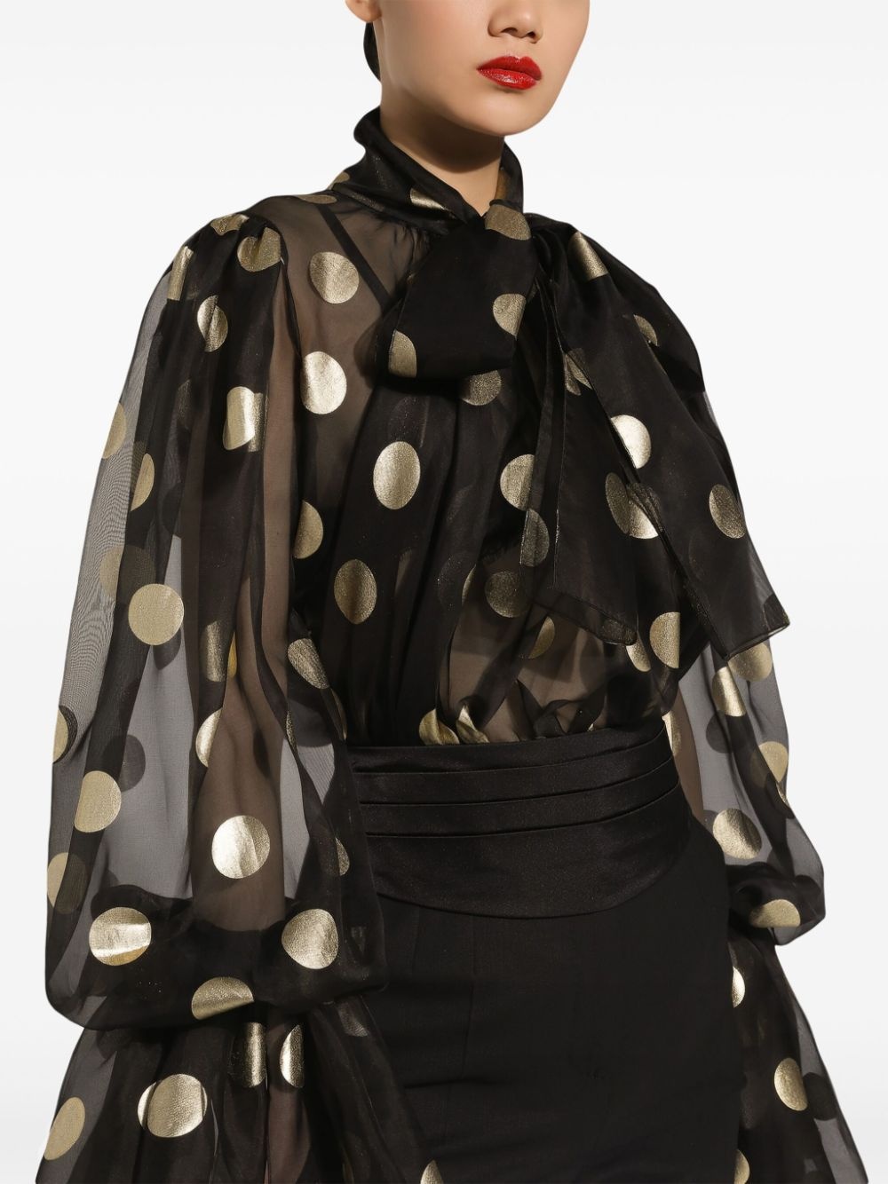 Ruffled-cuff blouse - 5