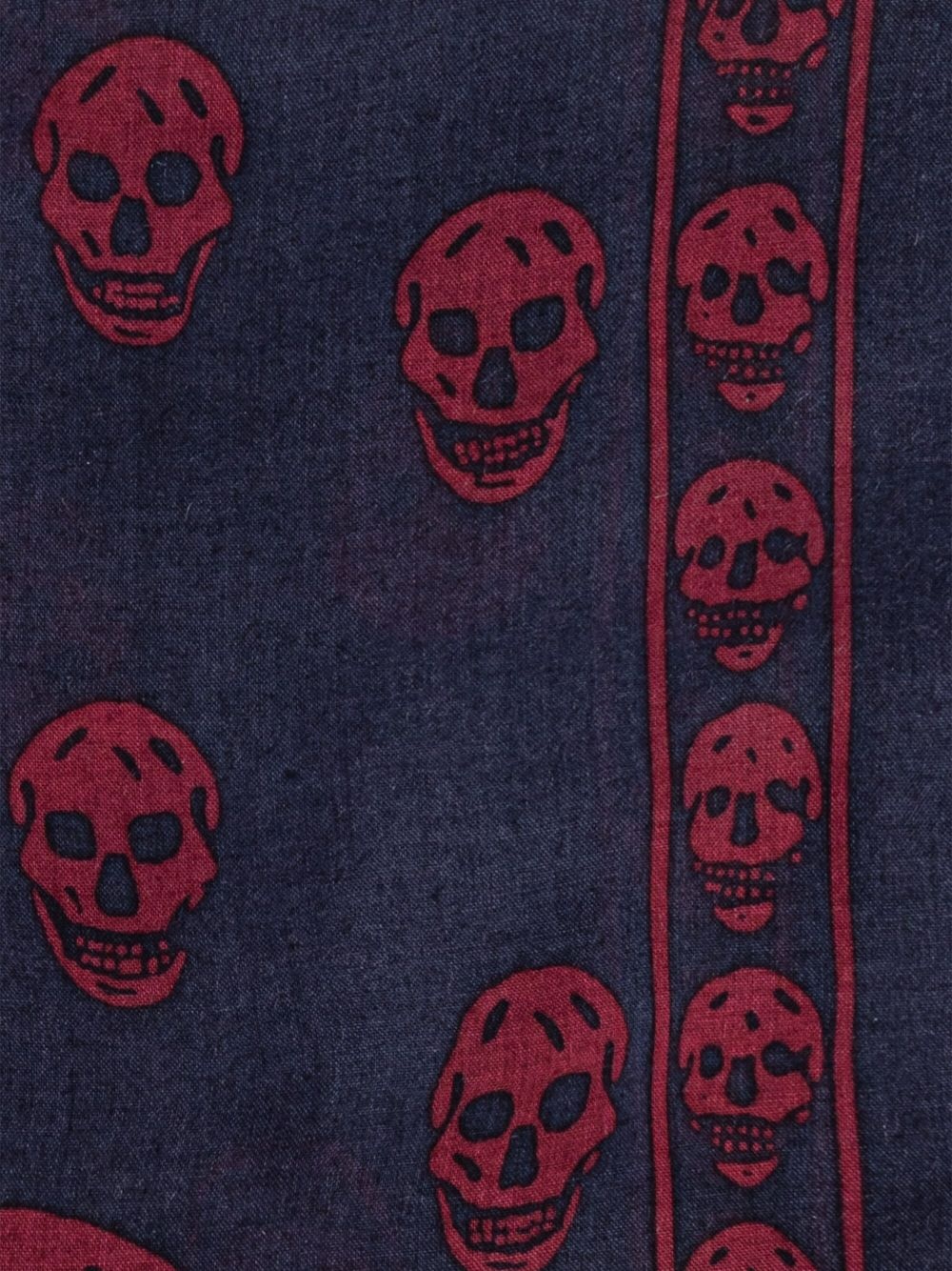skull-print scarf - 2