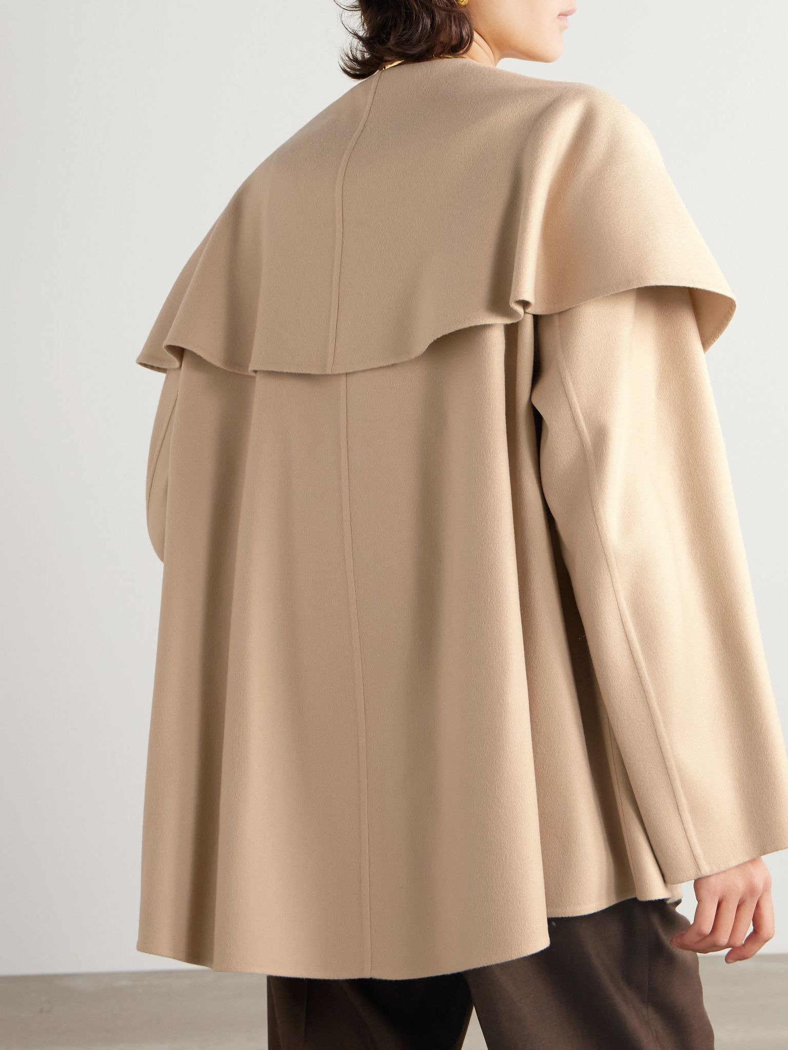 Belted cashmere cardigan Cream - 3
