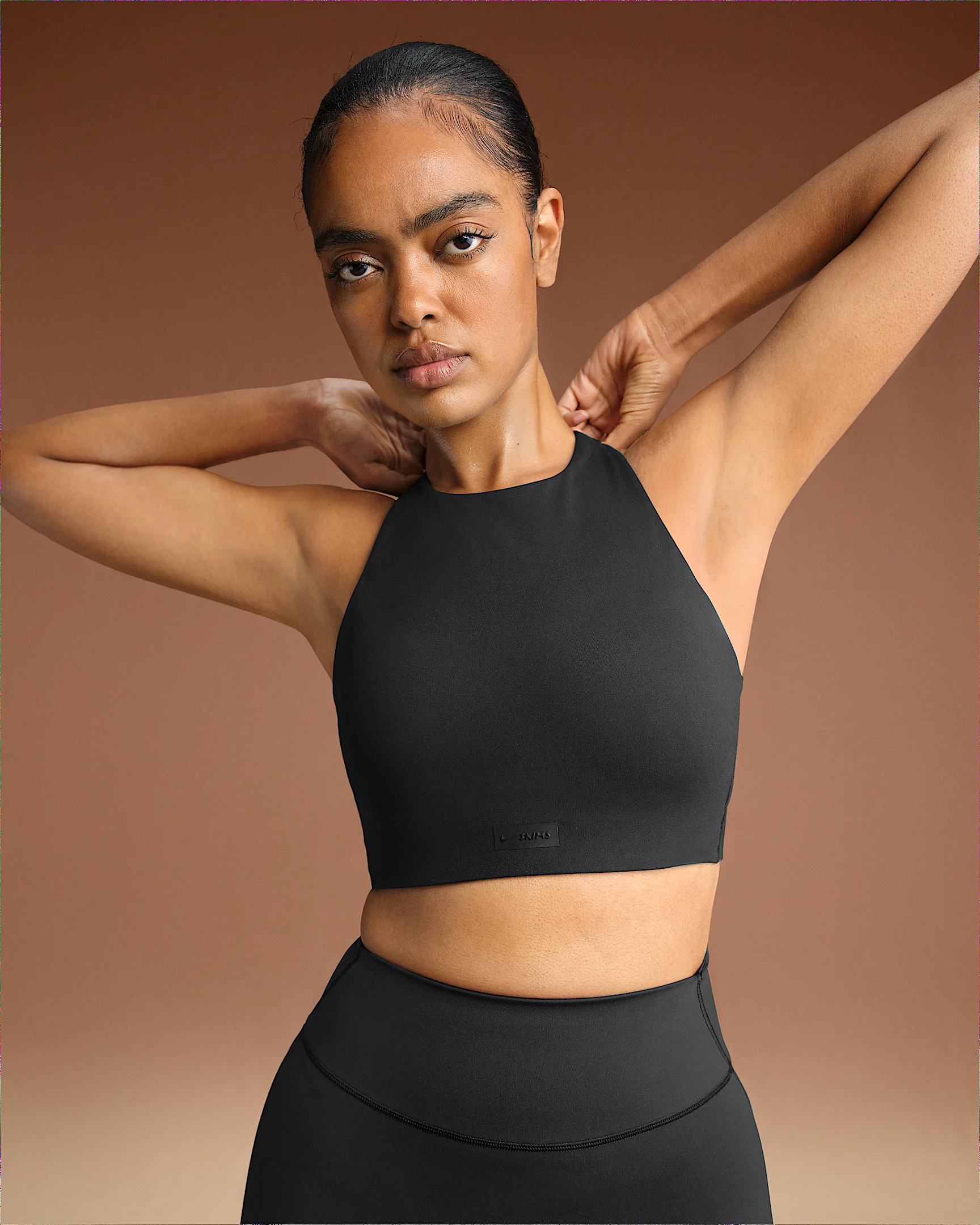 NikeSKIMS Matte Women's High-Neck Bra - 1