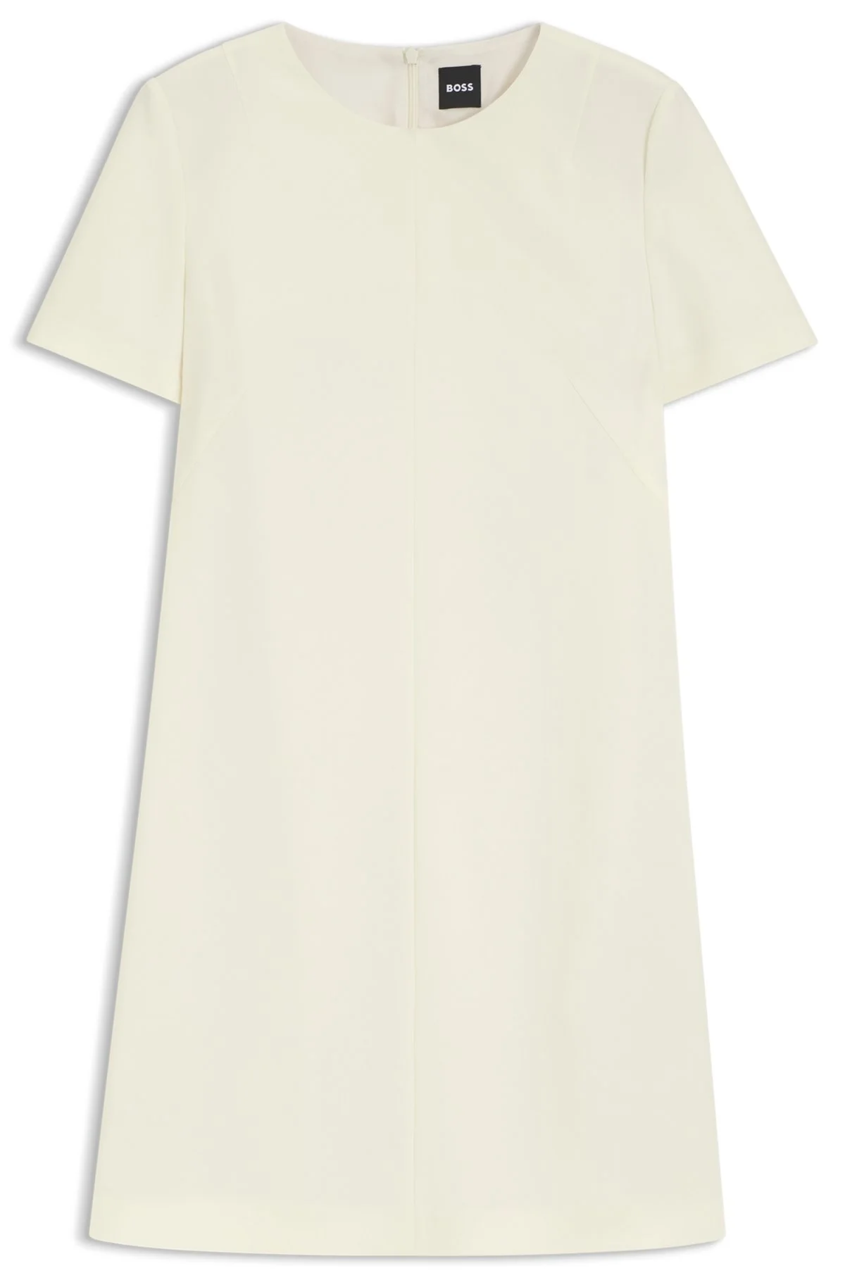 SHORT-SLEEVED DRESS IN JAPANESE CREPE - 1