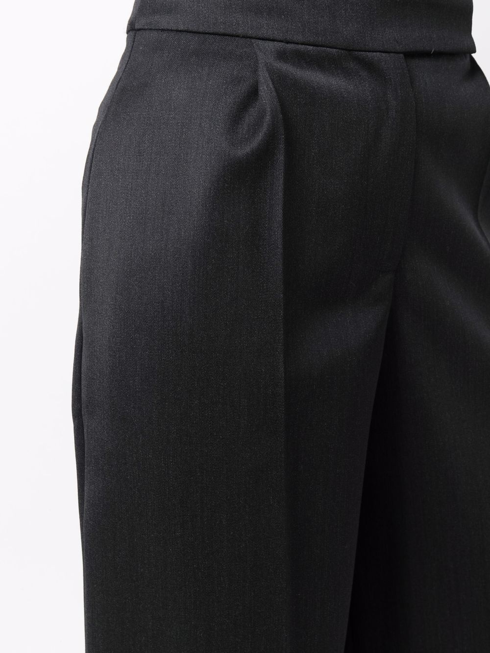 cropped wide-leg trousers - 5
