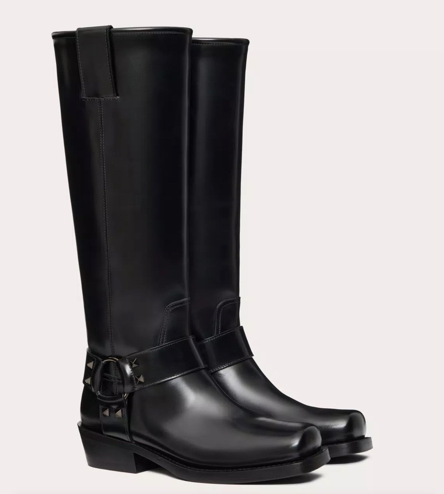 Valentino Rockstud Biker Boots - 2