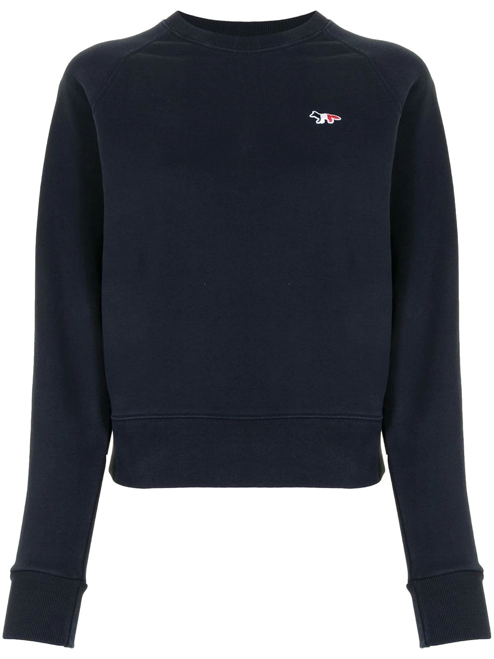 cotton logo-embroidered sweatshirt - 1