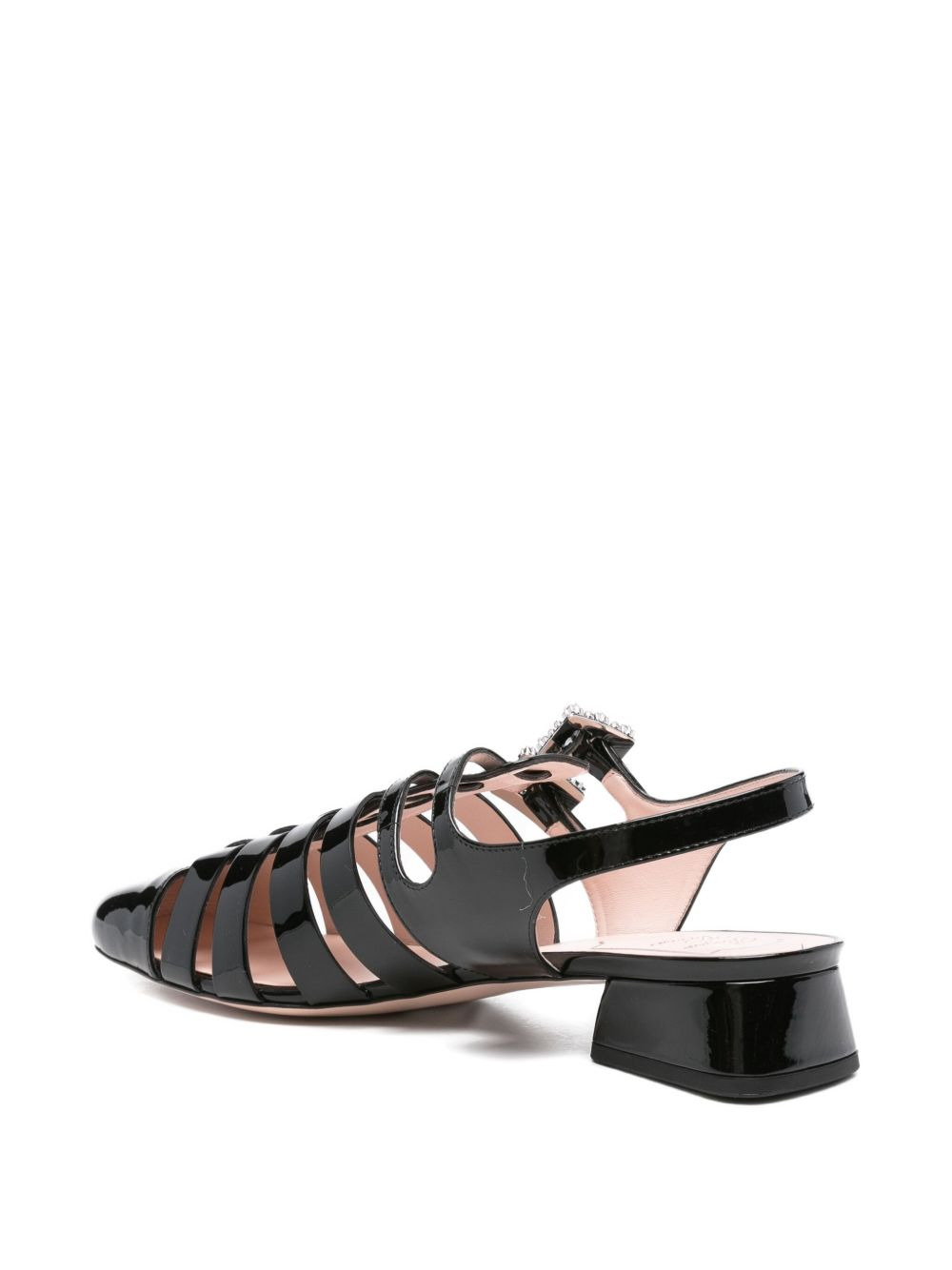 35mm Très Vivier crystal-embellished caged sandals - 3