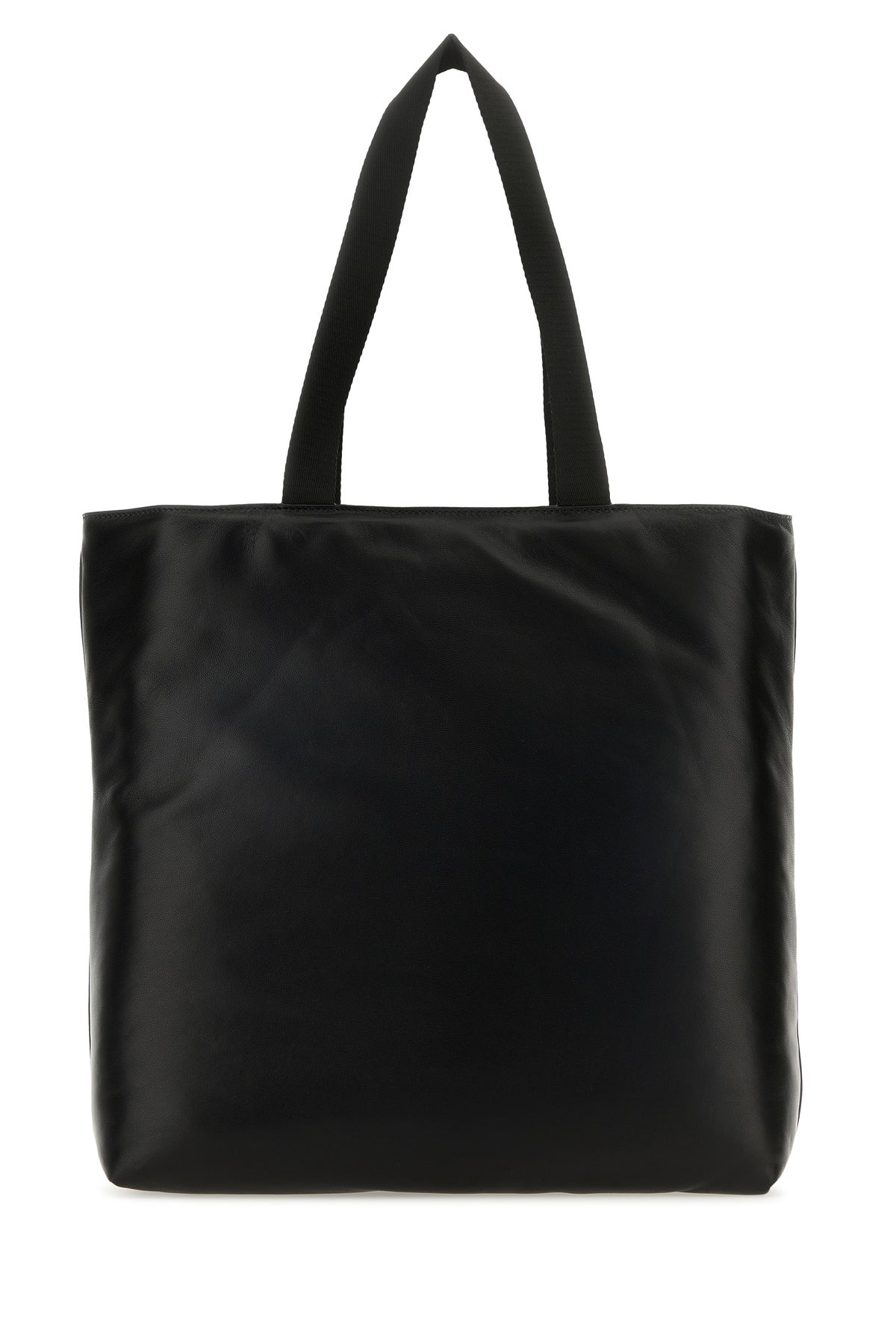 Black nappa leather shopping bag - 3