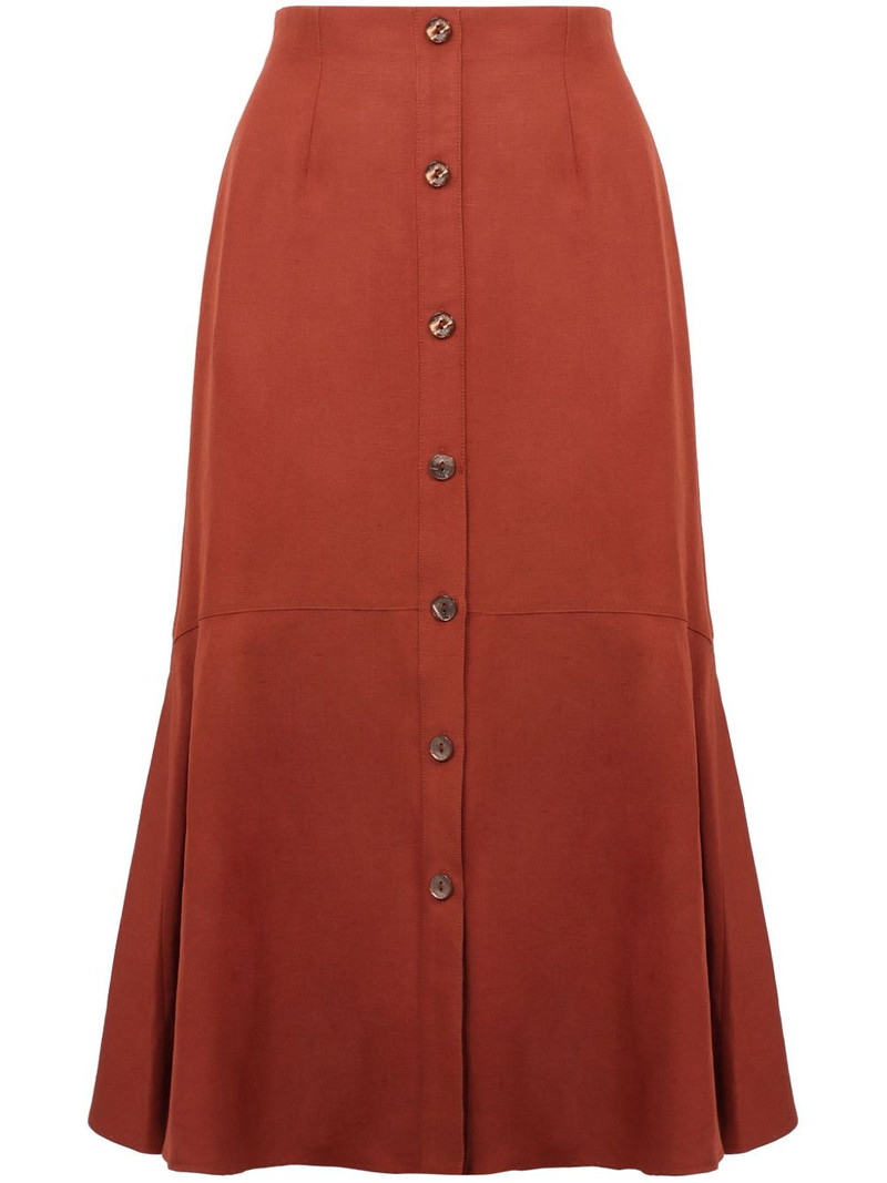 button-fastening midi skirt 1