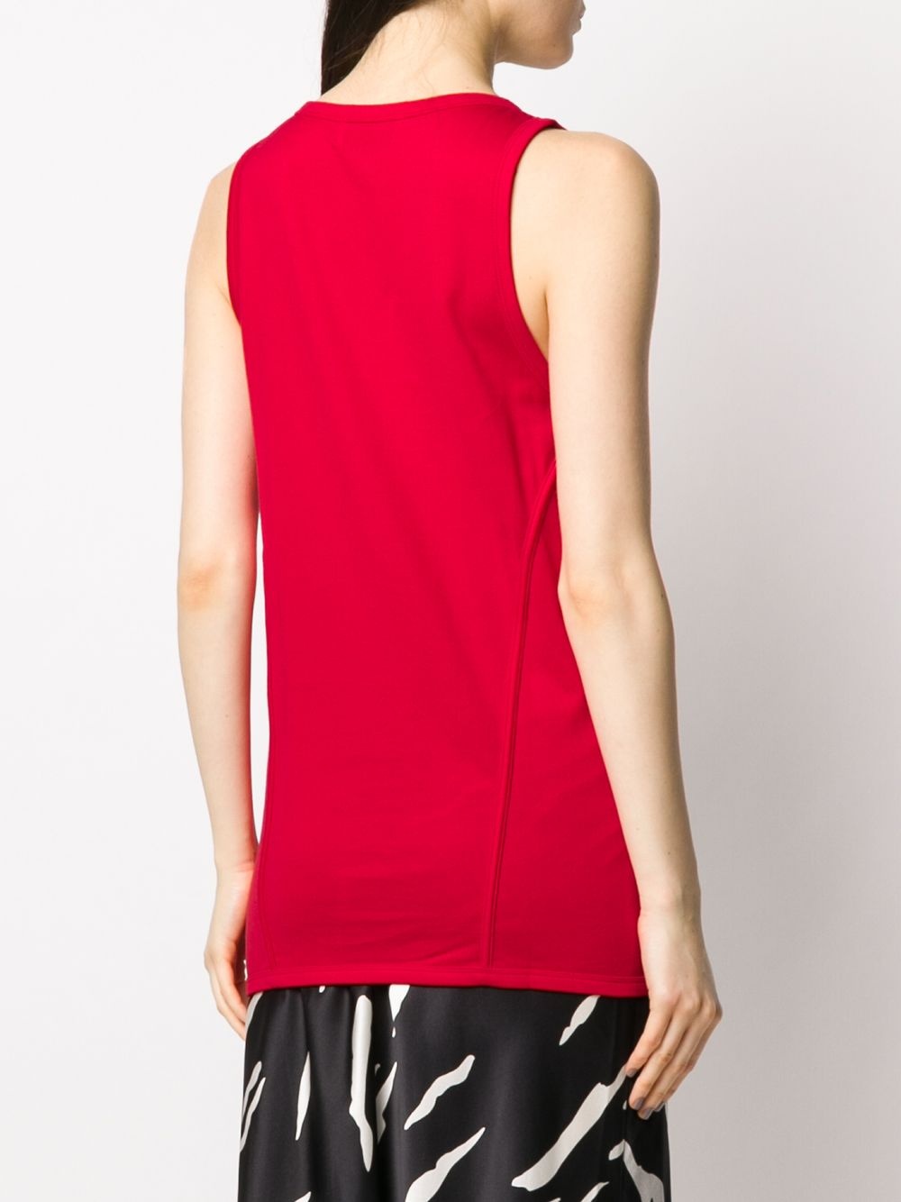 logo-print tank top - 4
