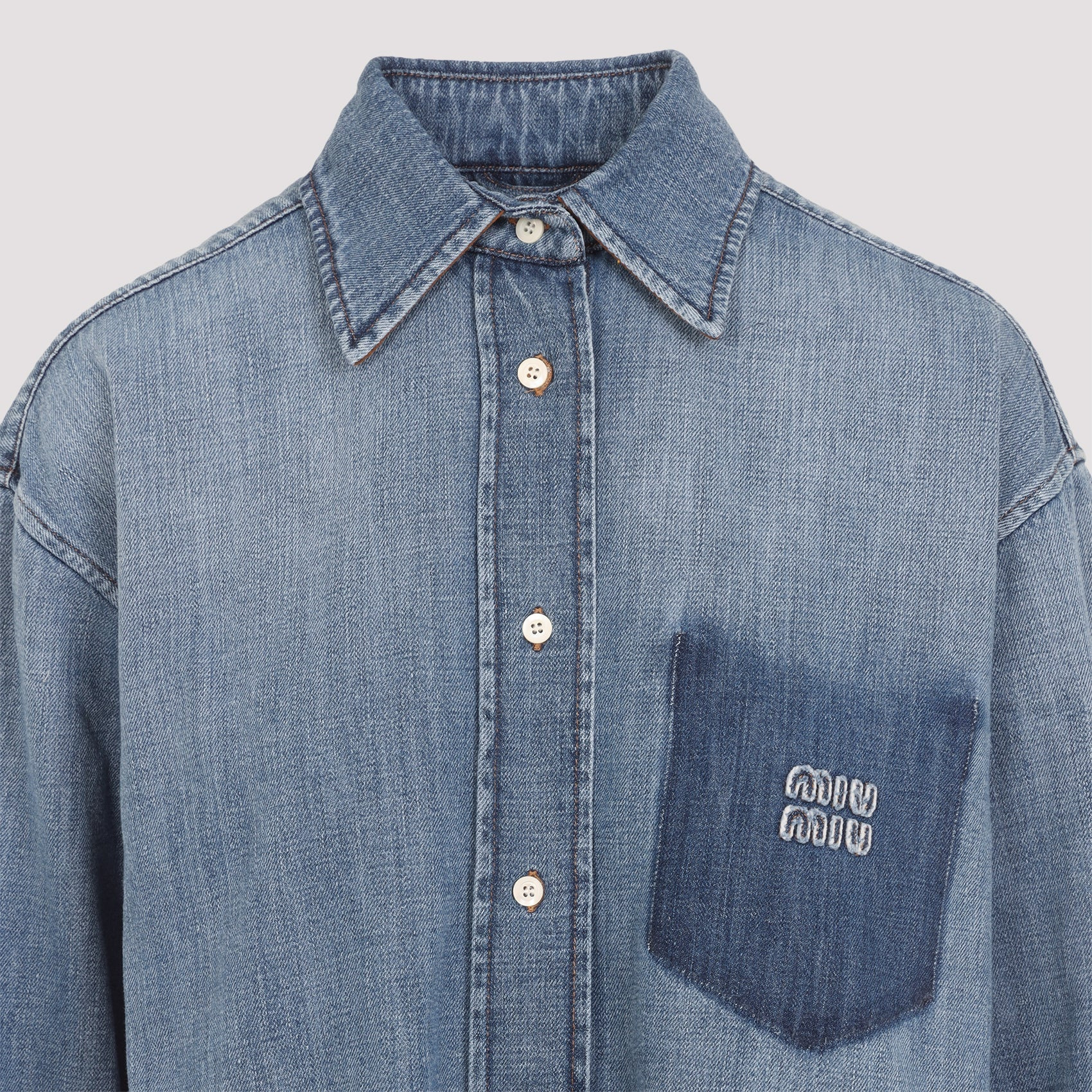 Miu Miu Denim Shirt Women - 3